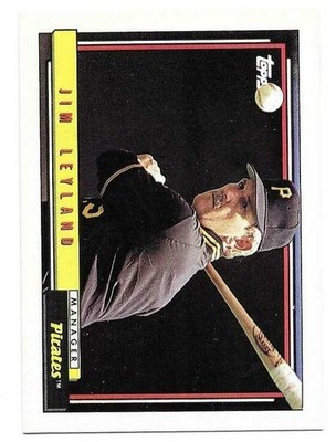 JIM LEYLAND MGR 1992 TOPPS CARD MINT CONDITION