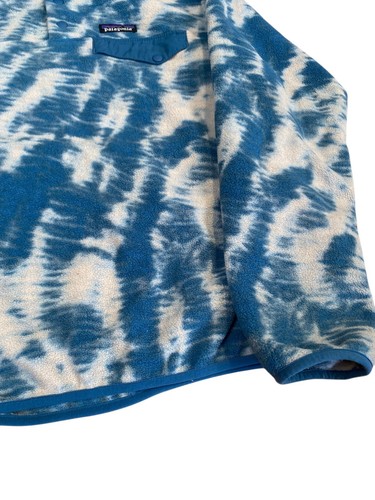 Patagonia Snap-T Fleece Womens Size Medium Blue Tie-Dye Snap Button Outerwear - Bild 6 von 9