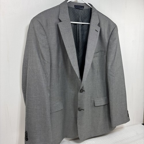 Giacca blazer Tommy Hilfiger uomo 48L grigio Glen check pied de poule cappotto sportivo usato in ottime condizioni - Foto 3 di 15