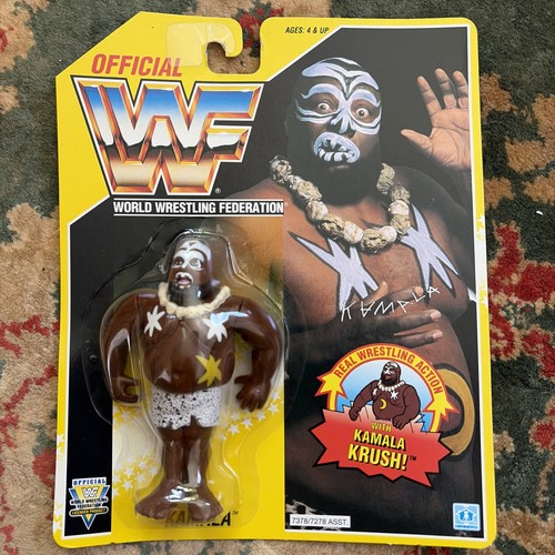 Hasbro WWF Yellow Card Kamala Action Figure Series...