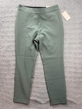 A New Day Dress Pants Womens 6 Green Skinny Ankle High Rise Stretch Pull On