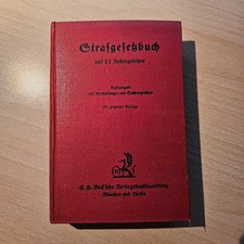 Strafgesetzbuch mit 77 Nebengesetzen, 20. ergänzte Auflage, 1951, C.H.Beck'sche