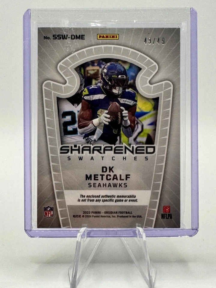 2023 Panini Obsidian Dk Metcalf Swatches 49/49 SSW-DME - Image 2 of 2