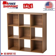 SALE Mainstays 9 Cube Storage Organizer, Warm Walnut