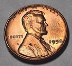 1958 P Lincoln Wheat Cent - Gem Proof-