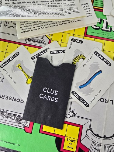 50er Jahre Vintage "Clue" Brettspiel von Parker Brother's - Bild 5 von 8