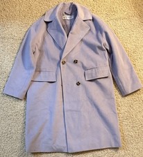 Women’s Nine West Purple Double Breasted Dress Coat Size L