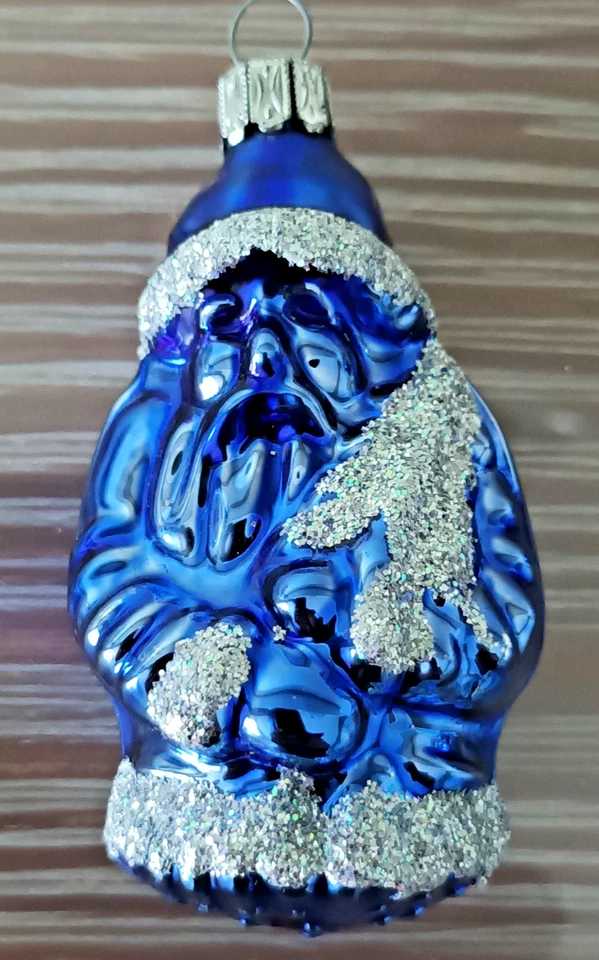 Christbaumschmuck Schneemann blau - Bild 2 von 3