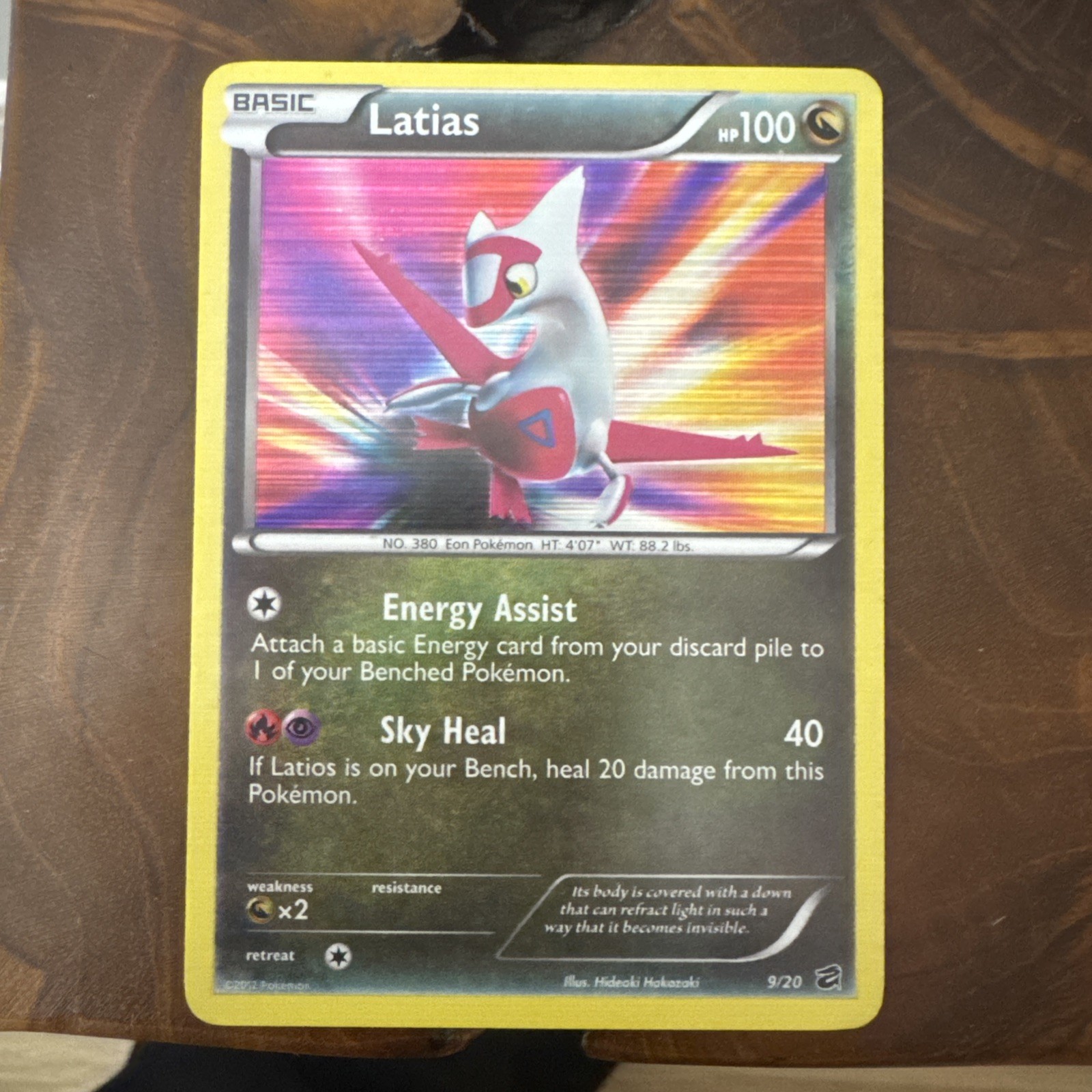 Pokémon Latias 9/20 Dragon Vault Holo Rare ENG 100HP 2012