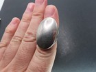 Vtg Sterling Silver Dome Ring, Signed BL, Size ~7, 10.3g — photo 7