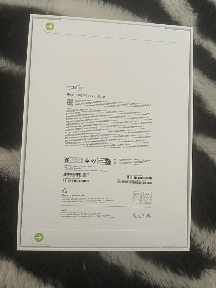 Apple iPad (A16) 2025 11.Gen 128GB Silver 11" (27,94 cm) WiFi + Cellular 5G TOP - Bild 2 von 2