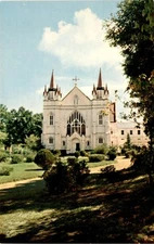 SPRING HILL COLLEGE CHAPEL, MOBILE, ALABAMA, Old Shell Postcard