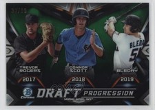 2019 Bowman Draft Green Refractor 33/99 JJ Bleday Connor Scott Trevor Rogers tw0