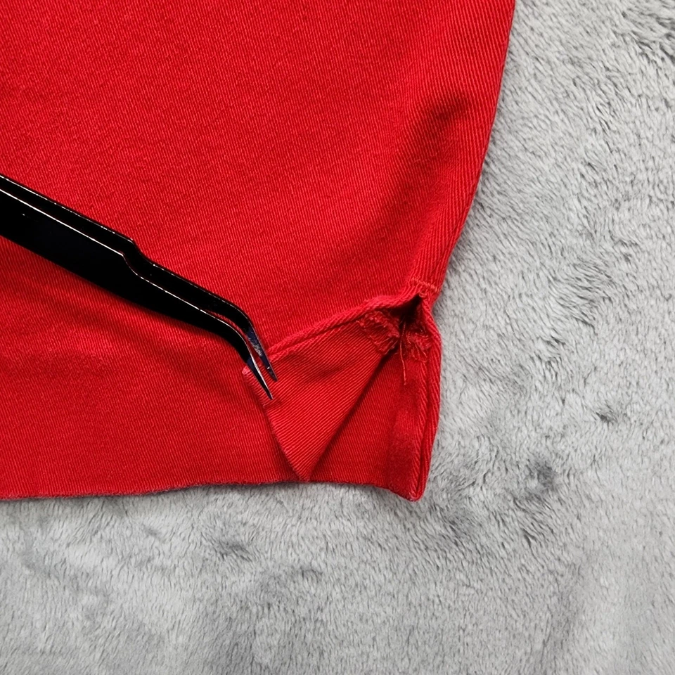 Pantalones Old Navy para mujer 14 Robbie Red Wow tiro alto ajustados tobillo cremallera lateral elásticos Foto 4 de 4