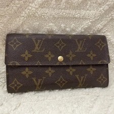 Authentic Louis Vuitton Portefeuille Sarah Monogram Long Wallet   Brown