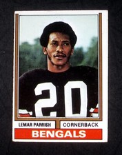 1974 TOPPS SET BREAK #264 Lemar Parrish Cincinnati Bengals VG+