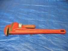 Ridgid Heavy Duty Red 18 Inch Pipe Wrench Steel The Ridge Tool Made In USA