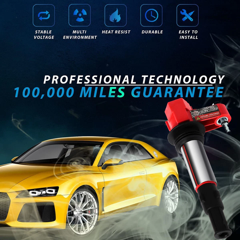 6X bobinas de encendido + 6X bujías para Chevy Traverse GMC Acadia Saturn 12583514 Foto 2 de 4