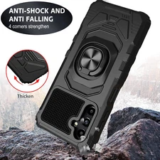 For Samsung Galaxy A54 5G Phone Case Cover Ring Rugged+ Tempered Glass Protector