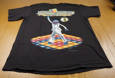 Sesame Street Shirt Extra Large Black VTG 90s Single Stitch