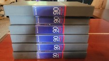 Lot Of 6 Sony Betacam SP Tape BCT-90MLA 90 Minute Large VTR Video Cassette NEW