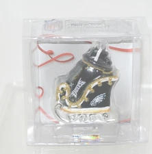 Boelter Topperscot Blown Glass Eagles Team Sleigh Ornament NFL Licensed