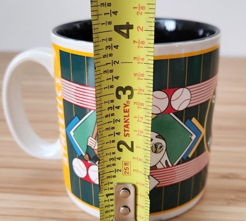 Oakland Athletics A's Coffee Mug 1993 Green MLB Baseball Sports Impressions (A8) - Picture 5 of 9