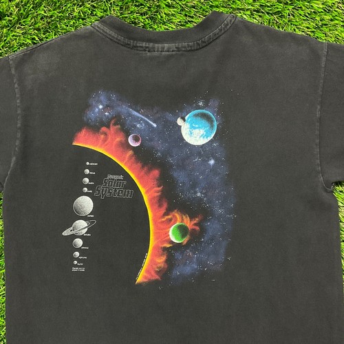 Vintage 90s Smithsonian National Air and Space Museum T Shirt Kids L Faded Black - Picture 6 of 7