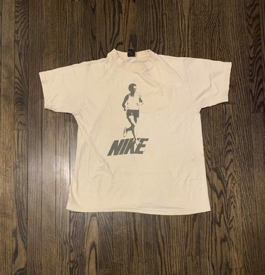 70s Nike Marathon Runner Vintage T Shirt USA Rare Oregon 
