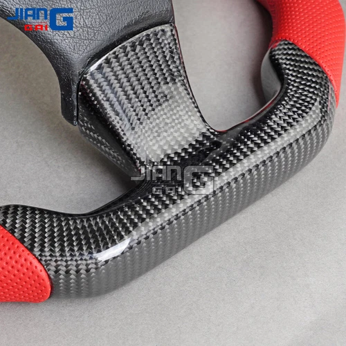 Real Carbon Fiber LED Steering Wheel For Maserati GranTurismo GT 2008-2019 - Picture 9 of 11