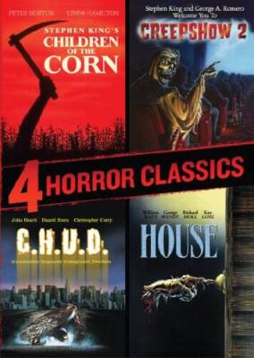 4 Horror Classics (Children of the Corn  Creepshow 2  House  CHUD) - GOOD