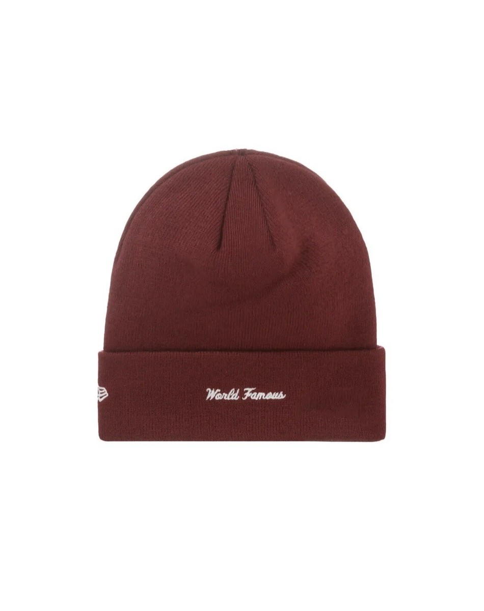 Supreme New Era Box Logo Beanie FW22 Cardinal Red Brand New 100