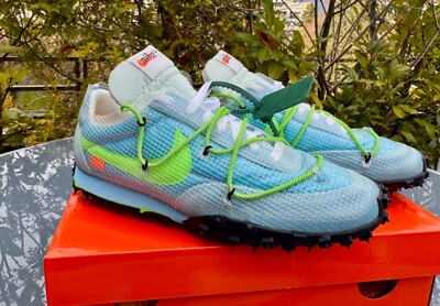 Nike Off-White x Waffle Racer Vivid Sky (2019) EUR 42,5 US 10,5W 9M CD8180-400
