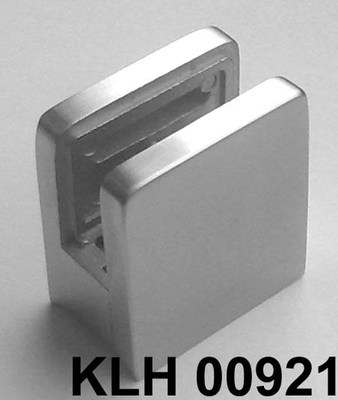 Glashalter Edelstahl Glasklemme Klemmhalter 45x45 mm f Rohr 42,4 - 48,3   00921g