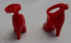 Barbie Doll ANKLE STRAP RED SHOES Closed Toe High Heel Pumps Footwear — photo 5