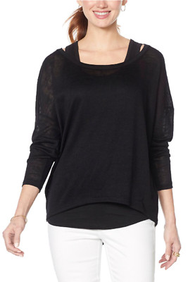 WE by Living in Yellow Slouchy WEekend Knit Black