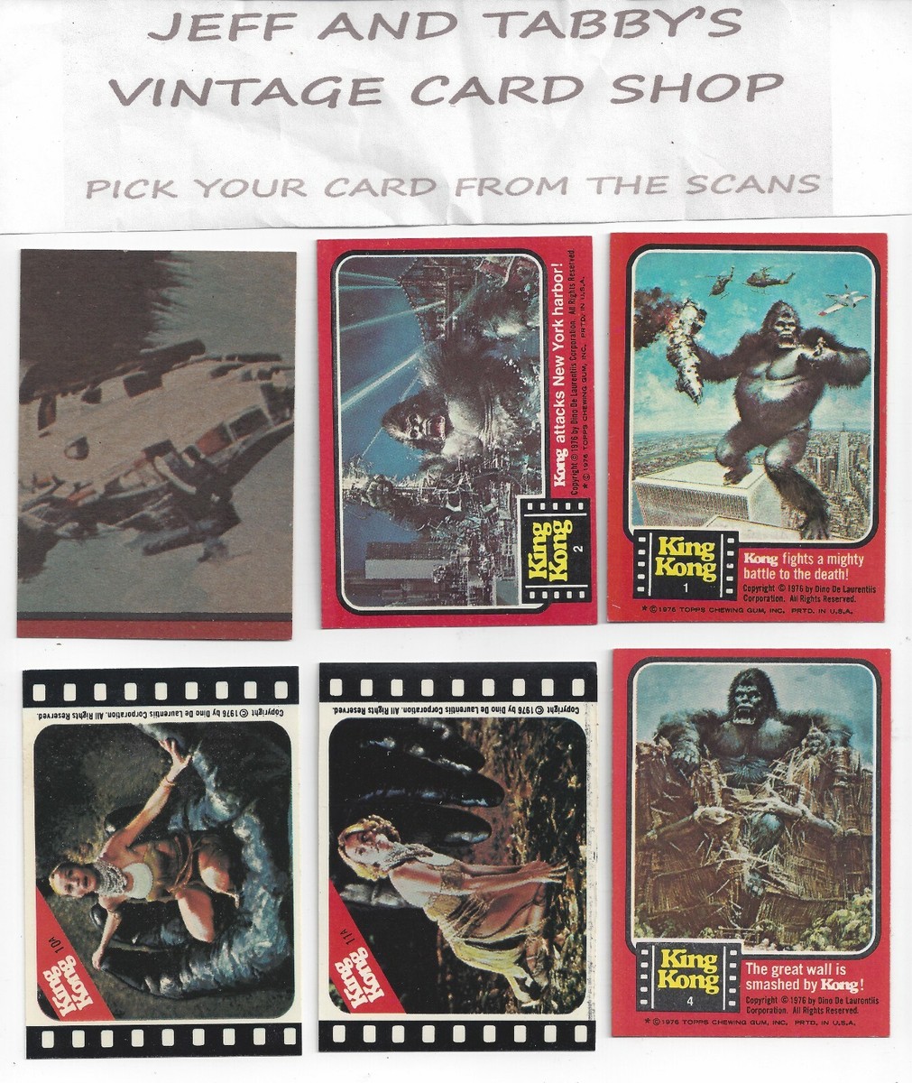 1976 Topps King Kong cards & stickers / SEE DROP DOWN MENU 4