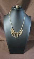 Paparazzi The Mane Course Gold Necklace And Earrings