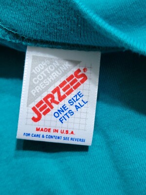 NWOTS VINTAGE WOMEN'S JERZEE'S NIGHTSHIRT 100% COTTON TEAL SCOTTY