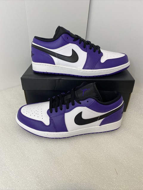 Air Jordan 1 Low Black Court Purple