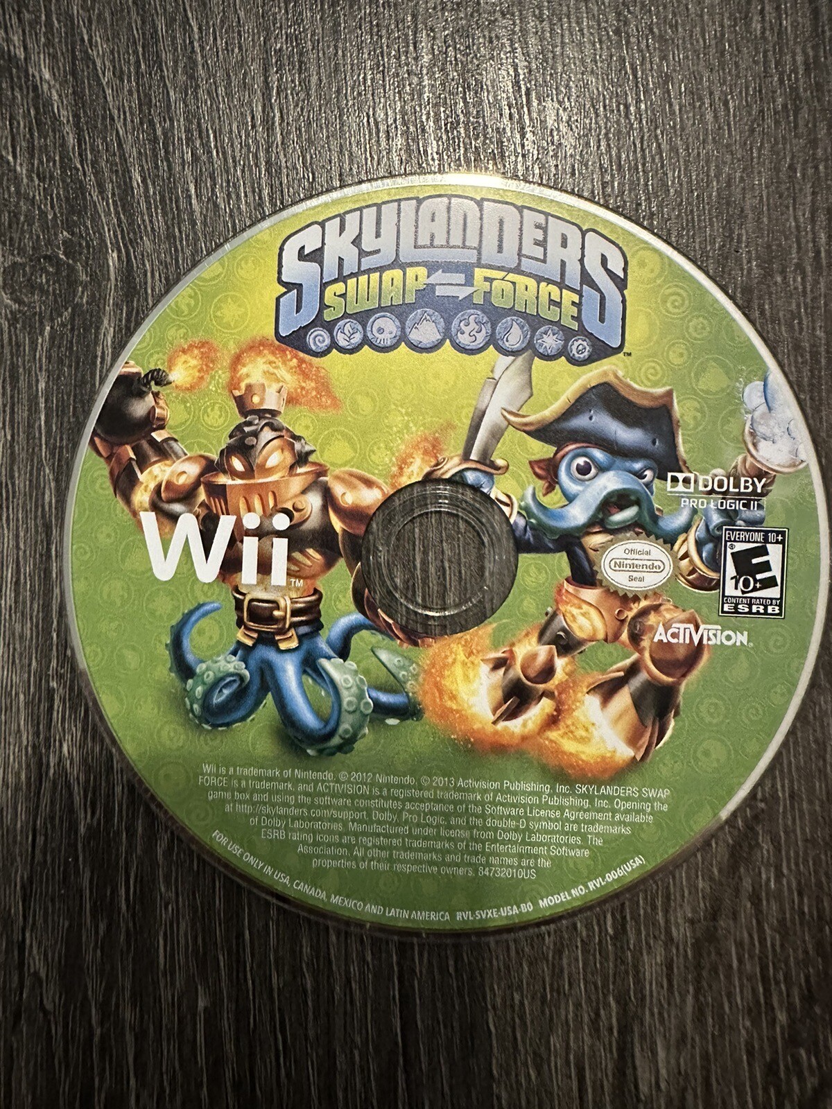 Skylanders Swap Force (Nintendo Wii, 2013) Disc Only