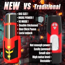 For Men Vibration Massage Automatic Male 10 Thrust Rotating Mouth Pocket Sleeve