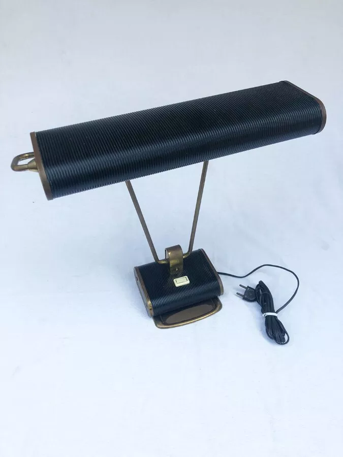 Eileen Gray Vintage BRASS DESK LAMP N 71 Art Deco JUMO Classic Industrial Design