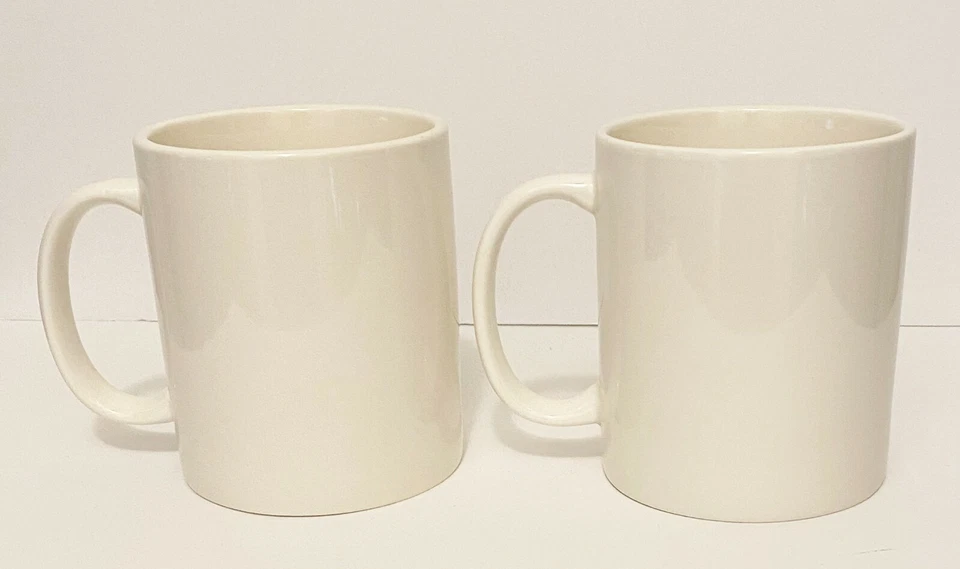 2 Stoneware Coffee Mugs, "More Self Love" 14 oz, Beige, New - Image 3 of 4