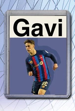 Gavi Artist Signed Soccer Art Card 1/10