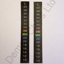2 x 10-40C Centigrade LCD Thermometer Klebestreifen Aufkleber Schlange Vivarium