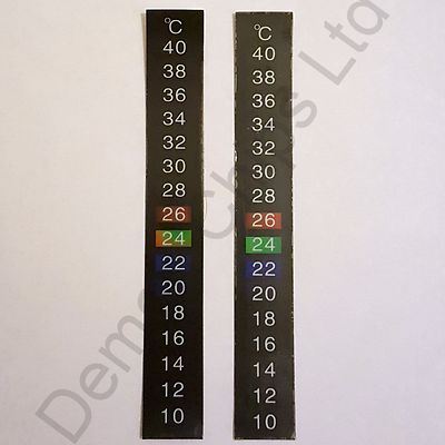 2 x 10-40C Centigrade LCD Thermometer Klebestreifen Aufkleber Home Brew Wein Bier