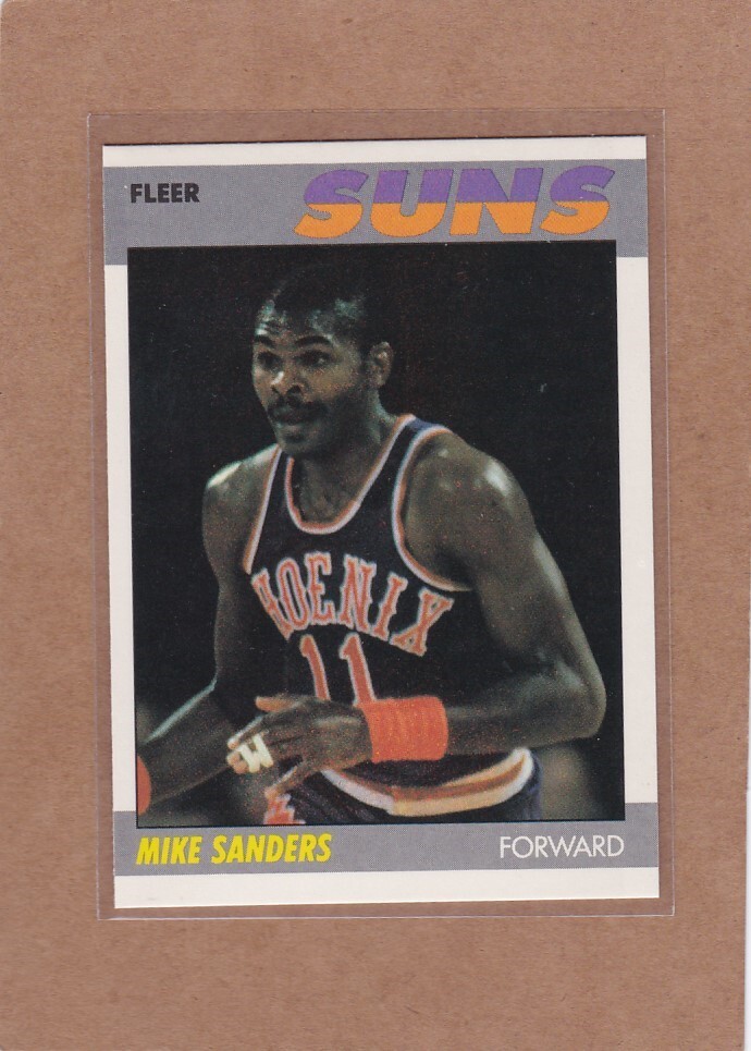 1987-88 FLEER BASKETBALL MIKE SANDERS #96 SUNS NMMT *A33574