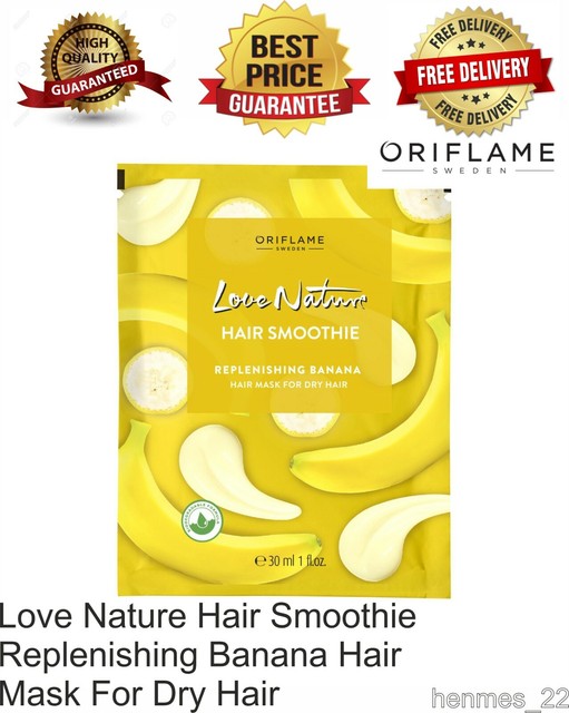 ORIFLAME Love Nature Hair Smoothie Replenishing Banana Hair Mask For