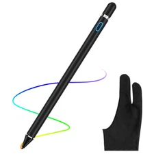 Rechargeable Pencil Stylus Pen &Touch Glove for iPhone Samsung iPad Pro mini Air